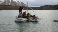 Coring Lake Sediments on Svalbard