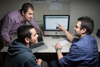 Students Work on the Web Application