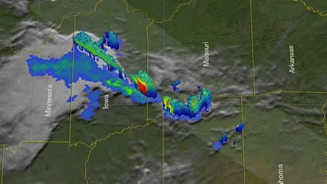 Rainfall Data on Midwest Storms (Animation)