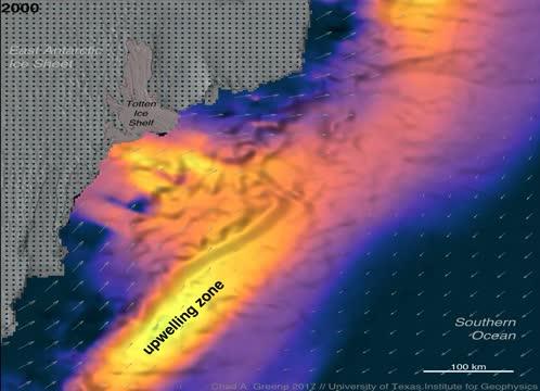 Wind Melts Totten Ice Shelf by Redistributing Warmer Water (2 of 2)