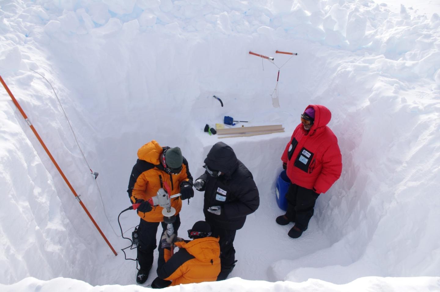 Drilling in Antarctica