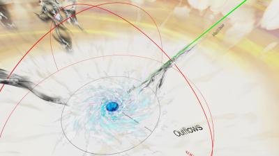 Snapshot from 'An Animated Journey Through the Active Galaxy NGC 5548'