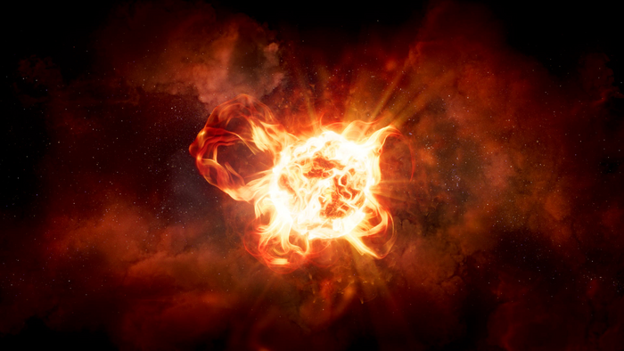 Artist’s impression of the red hypergiant star VY Canis Majoris