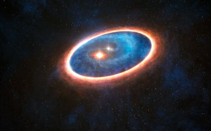 Artist's Impression of the Double-Star System GG Tauri-A