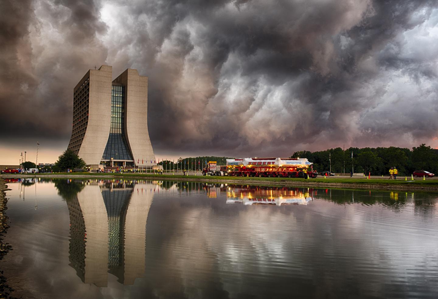 The Magnet's Ring Arrives at Fermilab