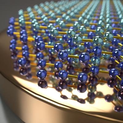 Schematic View of AB-stacked Graphene Film