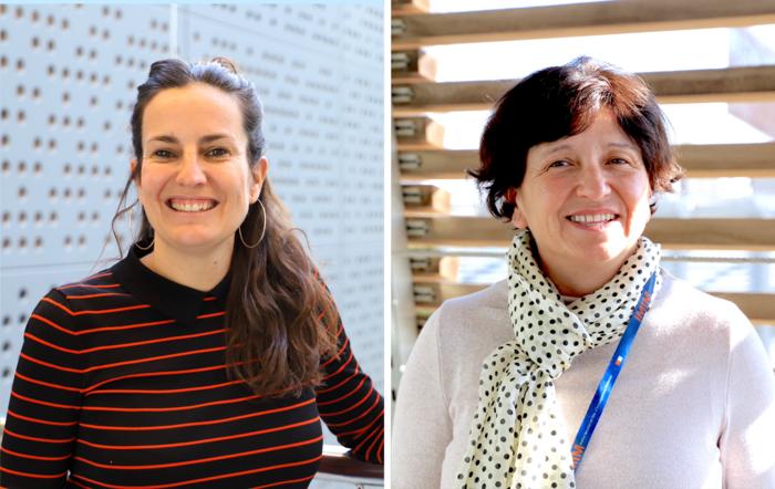 Dr. Mariona Graupera (left) and Dr. Anna Bigas (right), researchers at the Josep Carreras Institute