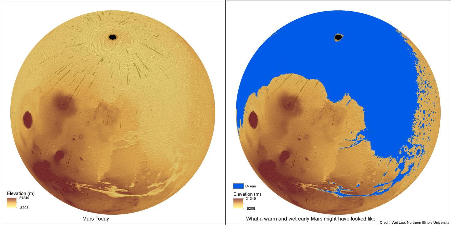 What a Warm and Wet Ancient Mars Might Have Looked Like