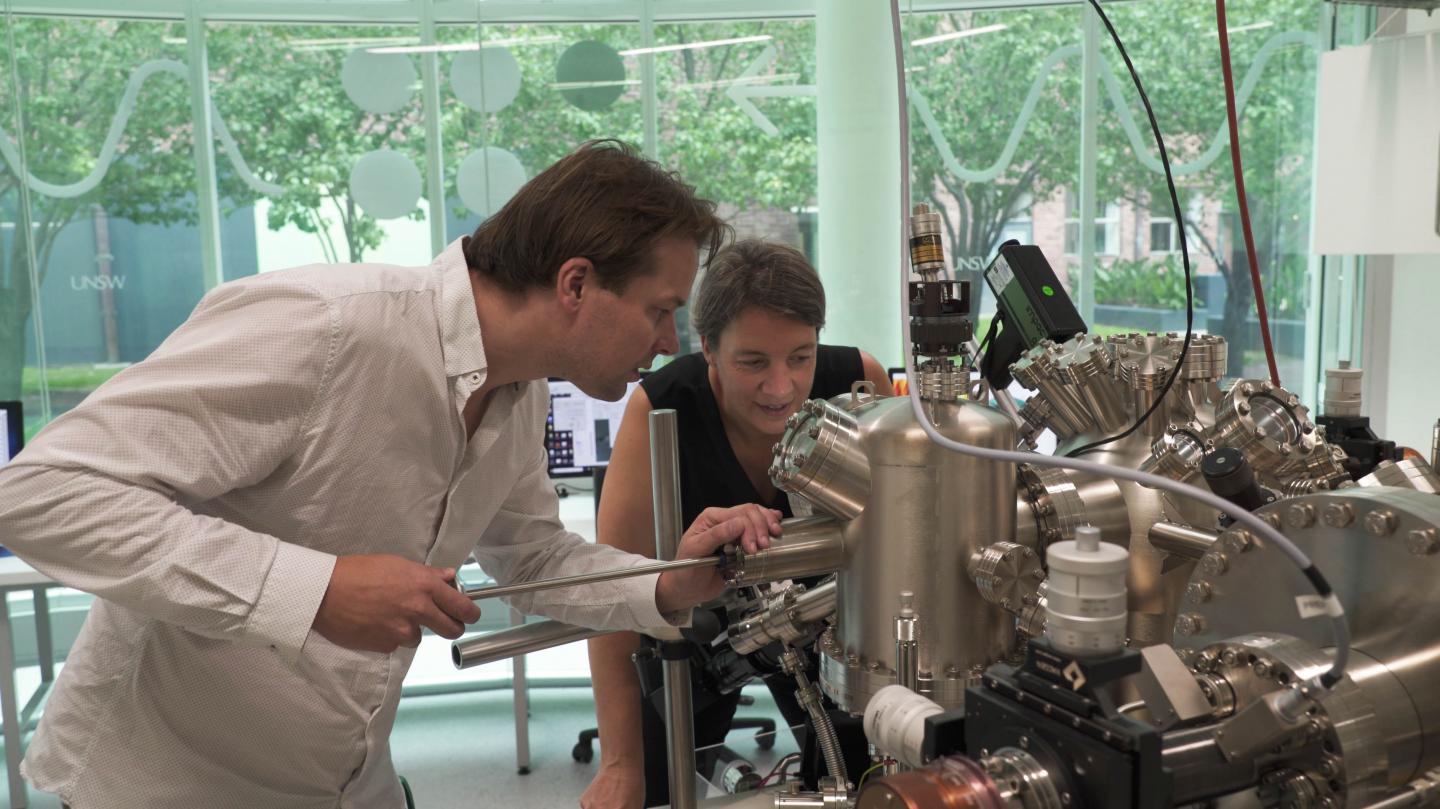 Study authors Professor Michelle Simmons and Joris Keizer, UNSW Sydney