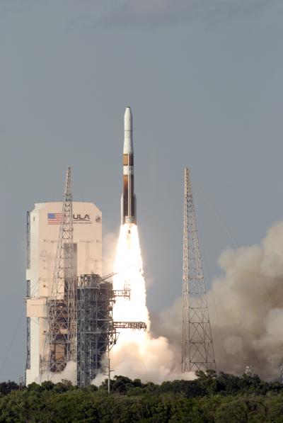 Delta IV Rocket Takes off with GOES-O Aboard