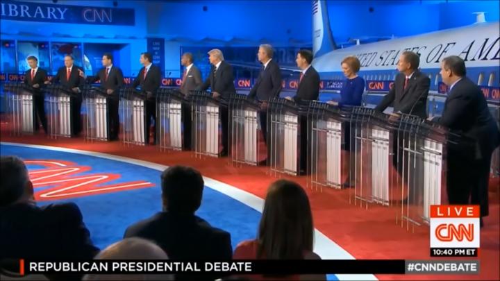 GOP CNN Primary Debate Crowded Field