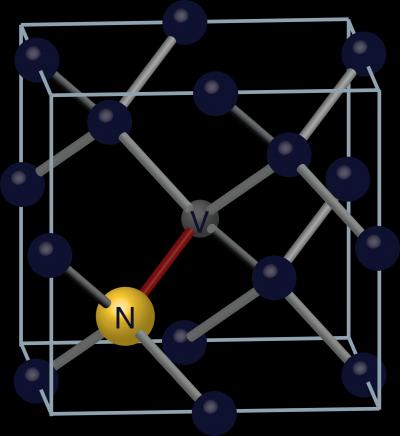 A Diamond's Nitrogen-Vacancy Center