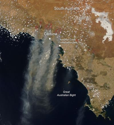 Bushfires in South Australia Jan. 16, 2014