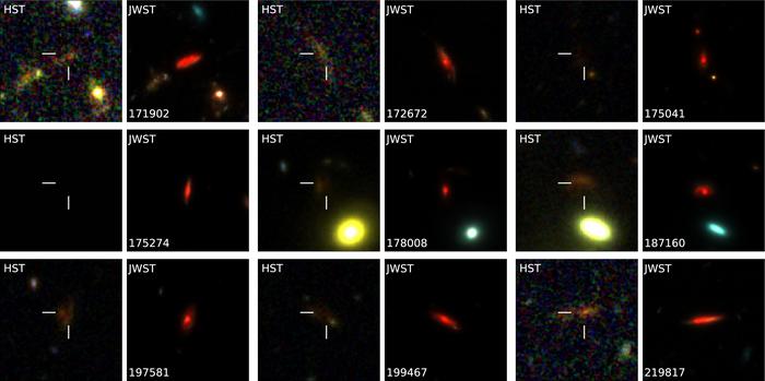 Hubble-Webb side-by-side