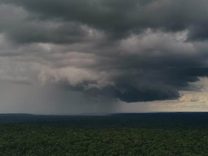 Clouds above the Amazon Rainforest