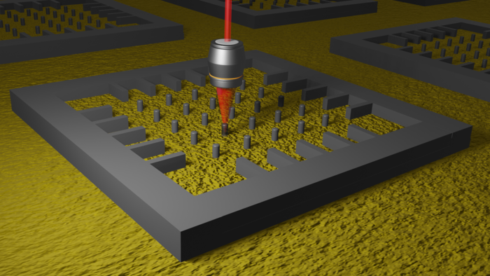 Testing of silicon nanopillars on a chip