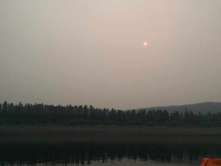 Aftermath of Wildfire in Arctic Waterway