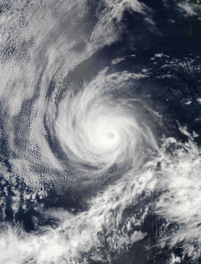 NASA MODIS Image of Hurricane Emilia