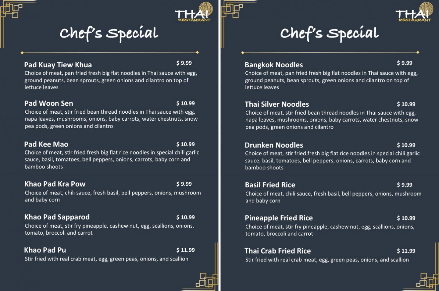 Which Menu do you Prefer?