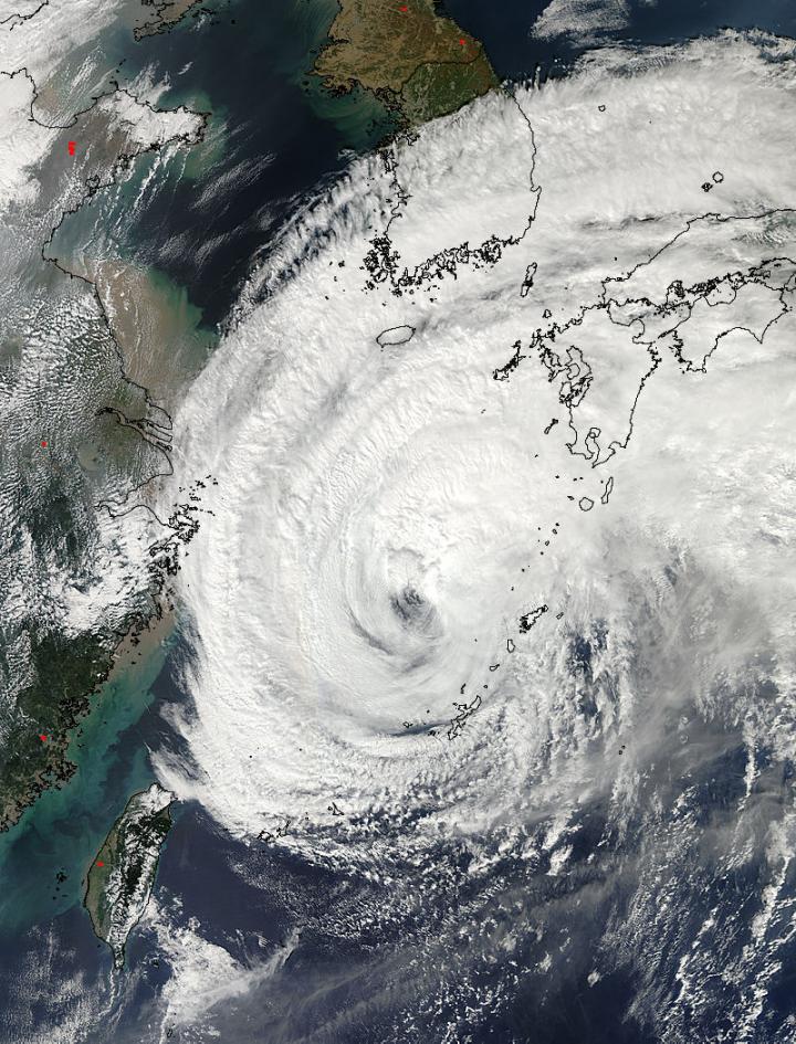 MODIS Image of Vongfong