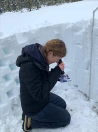 Examining Snow Crystals