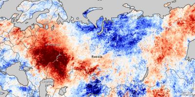 Temperature Anomalies Between 2010 and 2000-2008