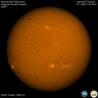 A large sunspot, predicted by NSO scientists