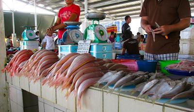 Seafood Market in Borneo