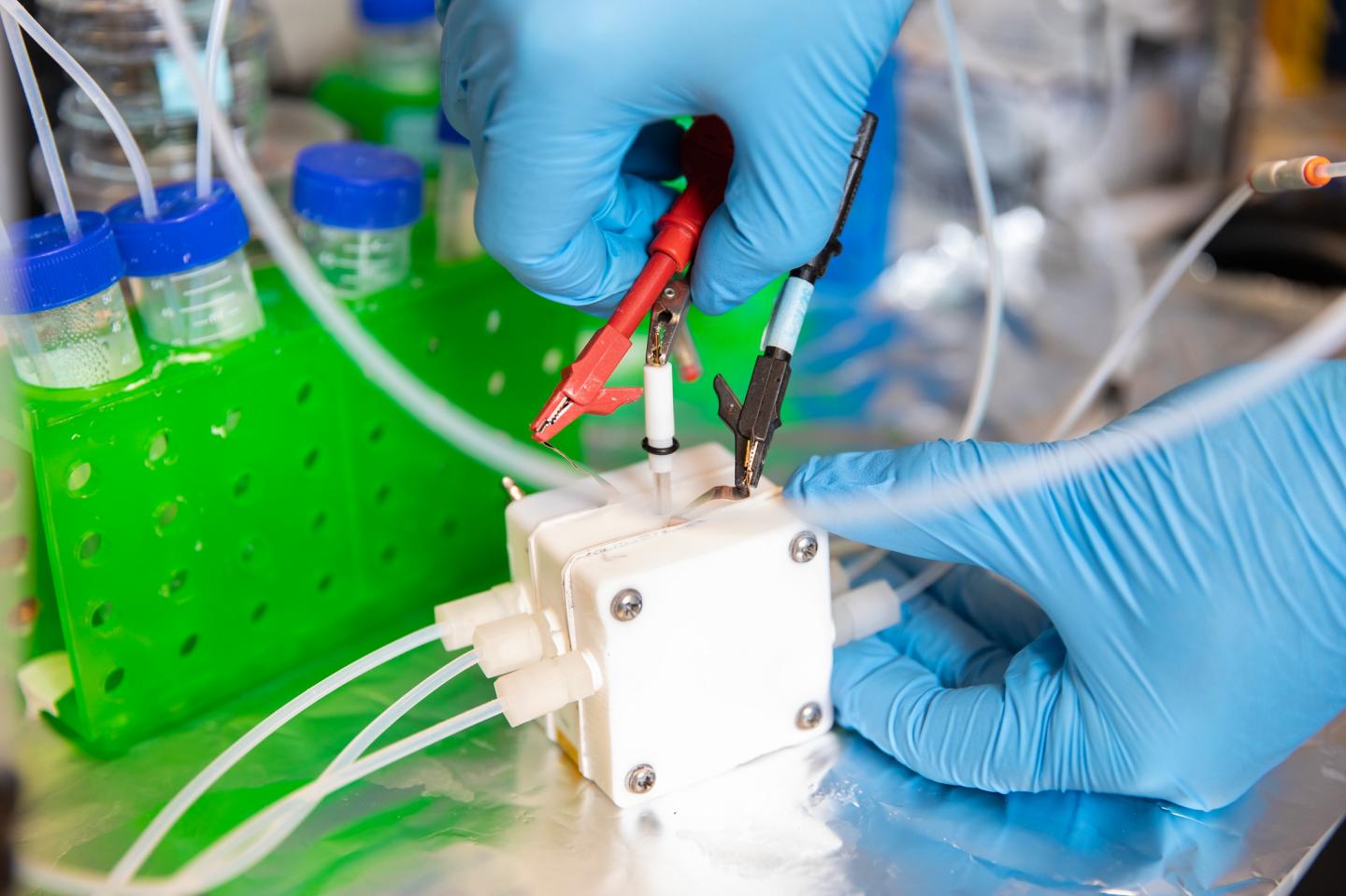 Using Electrolyzers like This One to Convert Waste CO2 into Commercially Valuable Chemicals