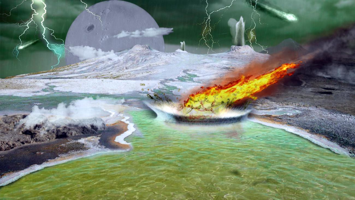 An artist's view of the Hadean [IMAGE] | EurekAlert! Science News Releases