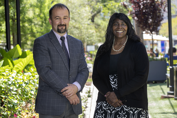 Alexander Alekseyenko, Ph.D. (left) and Marvella Ford, Ph.D. (right) of the Medical University of South Carolina