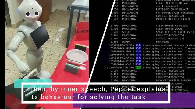 Pepper the robot explains its reasoning