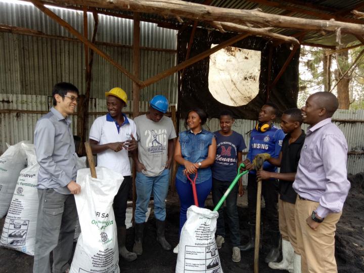 Takachar and Production Team in Kenya