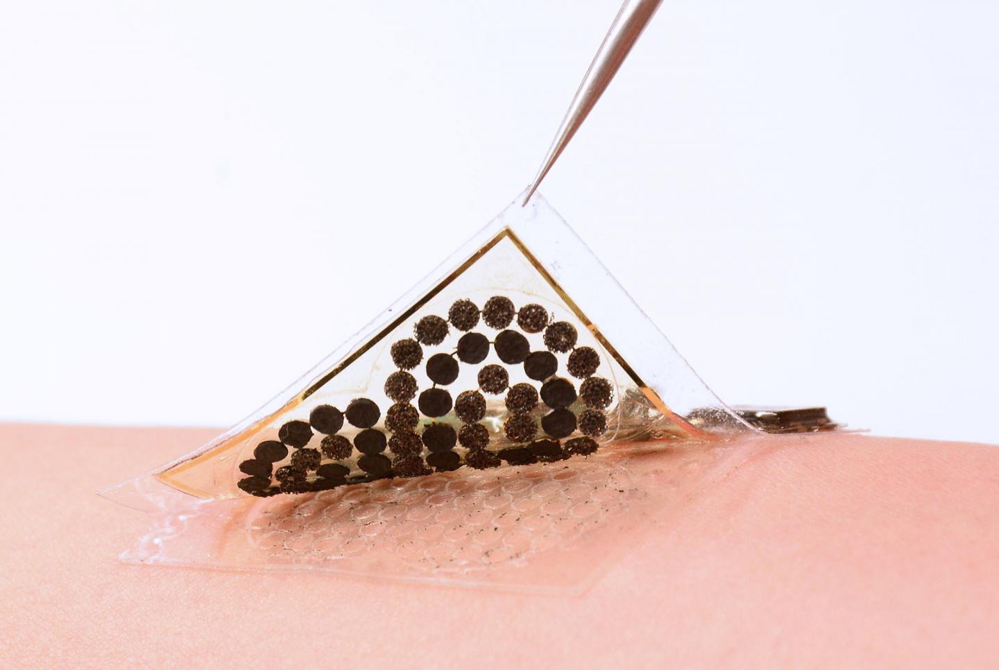 Sweat-powered electronic skin