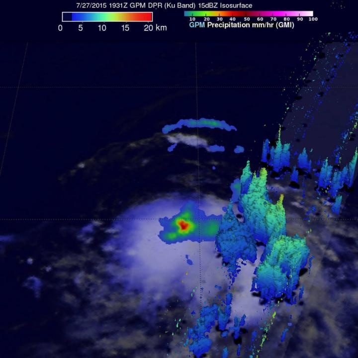 GPM's Instruments Measured Rain Falling at a Rate of 50 mm per Hour!