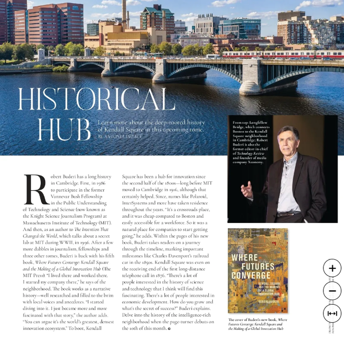 Image of Interview with Bob Buderi in the Boston Common Magazine