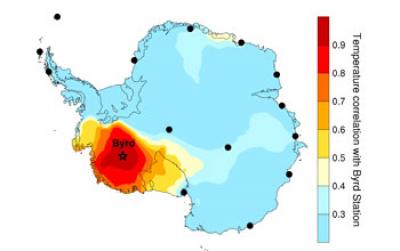 A Graphic Showing the Relative Antarctic Warming