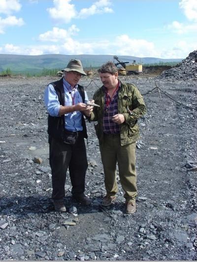 Professor Large and Professor Maslennikov, University of Tasmania 