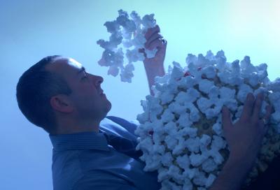 Dr. Greg Gibbons, University of Warwick, with the Model (3 of 3)