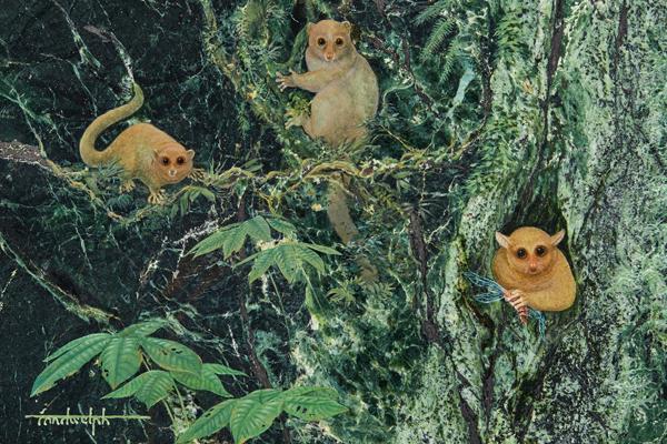 Artist Rendering of New Primate Species