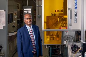 Professor Venkat Selvamanickam at his University Houston lab