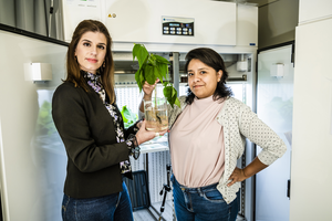 Dr Eleni Stavrinidou and PhD student Daniela Parker