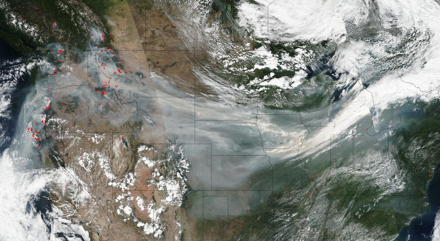 Wildfire Smoke Crosses US On Jet Stream