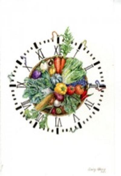 Vegetable Clock