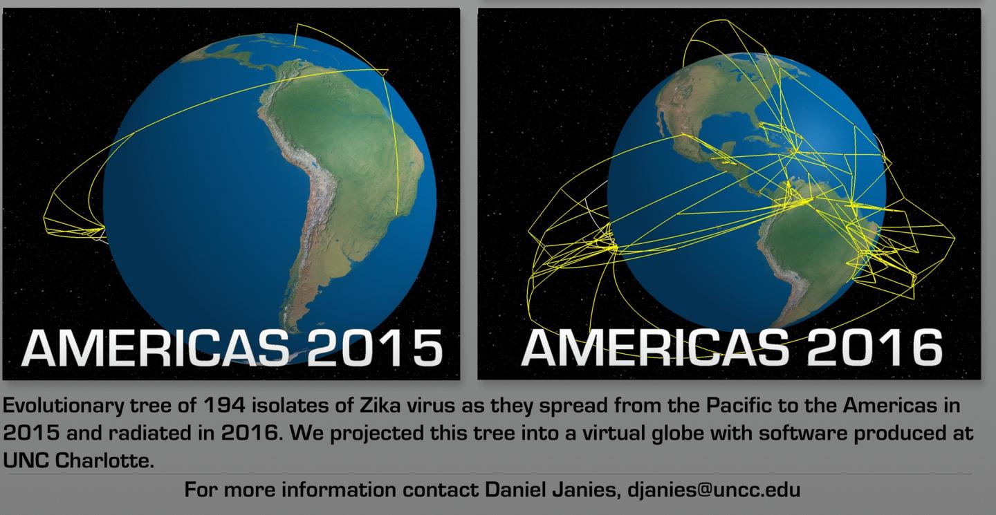 Maps of Zika Evolution