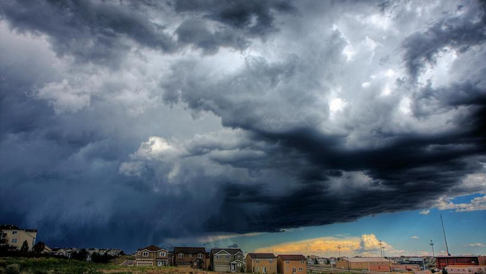 Rain Storm Colorado Springs Colorado