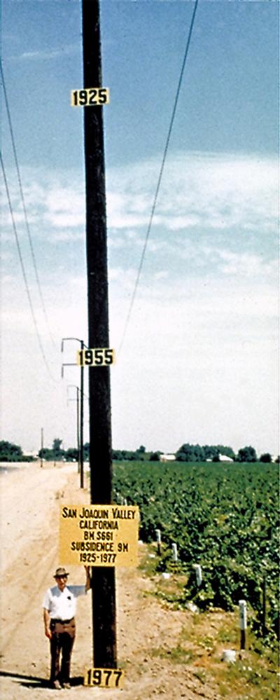 Subsidence in California's Central Valley