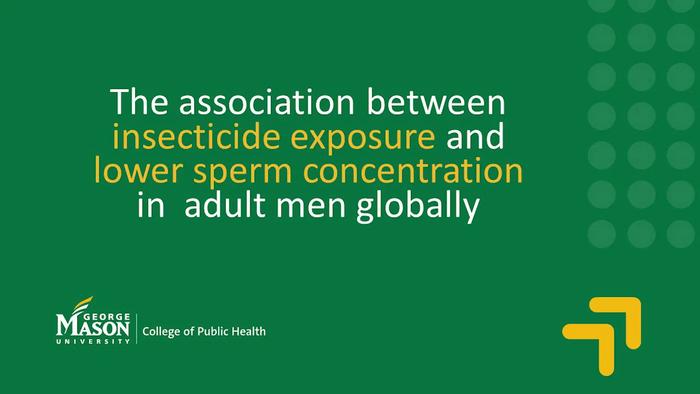 Key findings: association between insecticide exposure and lower sperm concentration in adult men