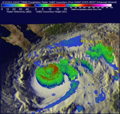 TRMM Image of Odile