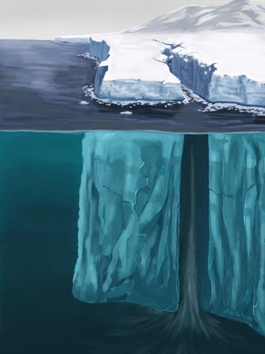 Ice Rift Illustration [IMAGE] | EurekAlert! Science News Releases